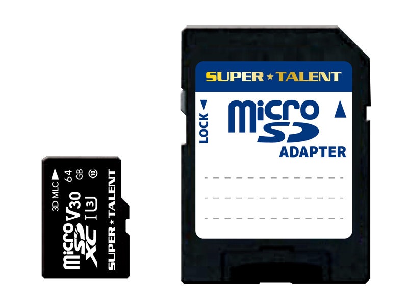 �ɥ饤�֥쥳�������б���MLC���ѵ�64GB��microSDXC������ST64MSU3PD��UHS-1��Class10��V30��Read=90MB/s