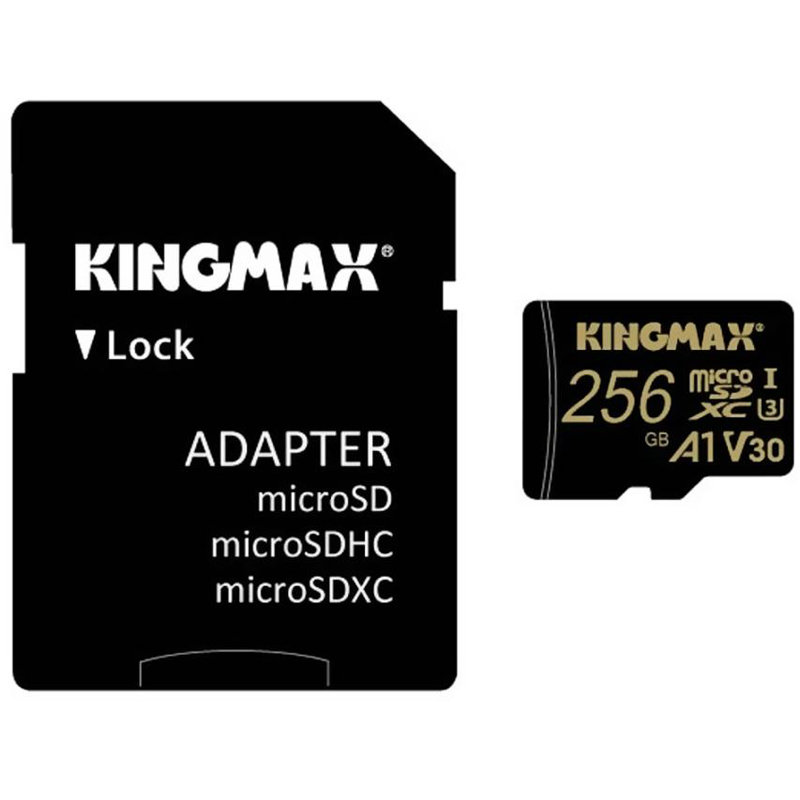 microSDカード 256GB 高速・5年保証 キングマックス Class10 UHS-I U3 V30 A1 KM256GMCSDUHSPM1A microSDXC マイクロSD microSD