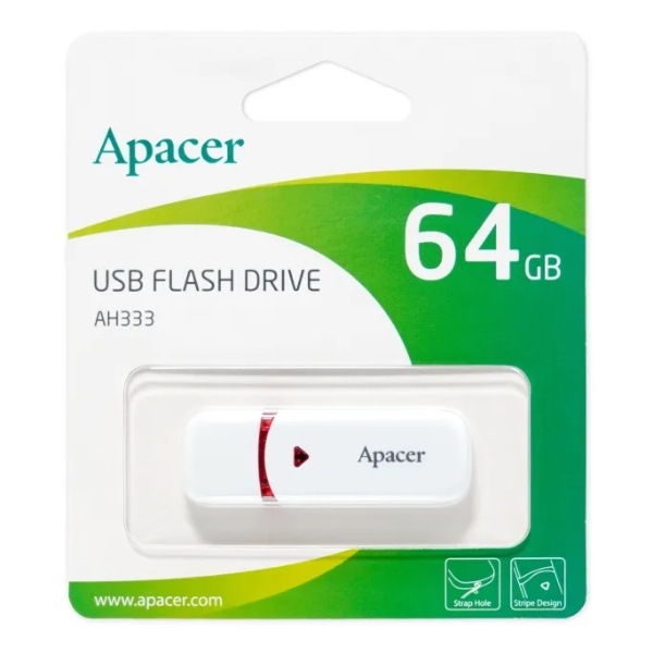 USB���� 64GB 5ǯ�ݾ� Apacer AP64GAH333W-1 ����å׼� USB2.0 USB