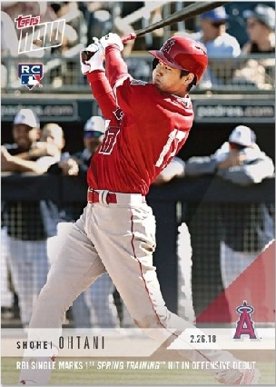 大谷翔平 TOPS NOW スプリングトレーニング 2枚セット SPOTV NOW