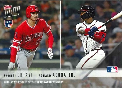 大谷翔平 Topps Now 2018 アメリカン・リーグ最優秀新人賞受賞