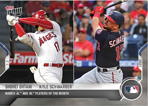 2021 TOPPS NOW #444 大谷翔平 SHOHEI OHTANI/KYLE SCHWARBER NAMED AL 