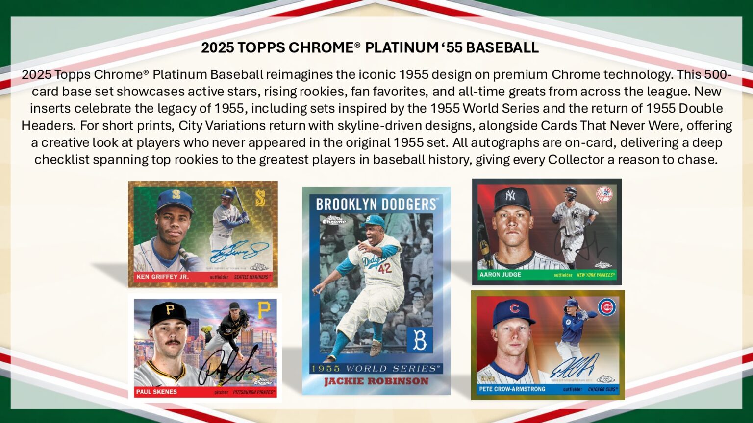 MLB 2025 TOPPS CHROME PLATINUM '55 HOBBY BOX