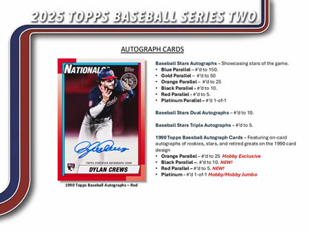 MLB 2025 TOPPS SERIES 2 JUMBO BOX