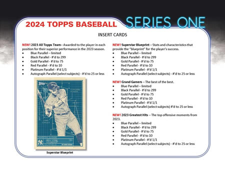 MLB 2024 TOPPS SERIES 1 HOBBY BOX