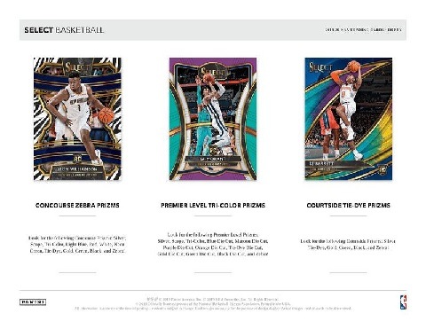 NBA 2019/2020 PANINI SELECT BASKETBALL BOX