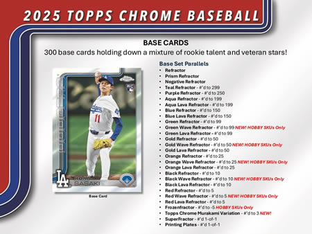 MLB 2025 TOPPS CHROME JUMBO BOX（送料無料）