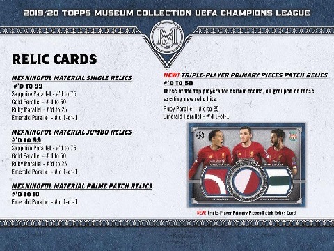 2019/20 TOPPS UEFA CHAMPIONS LEAGUE MUSEUM COLLECTION
