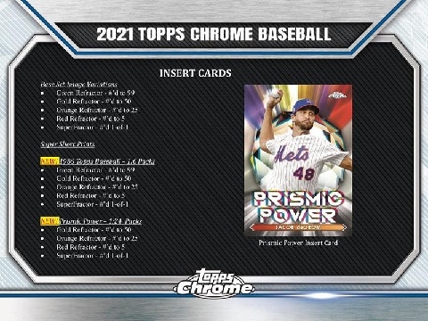 MLB 2021 TOPPS CHROME BASEBALL JUMBO BOX