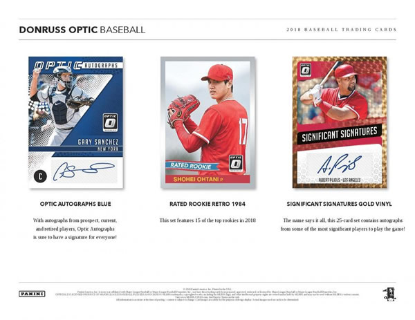 2018 DONRUSS OPTIC BASEBALL BOX