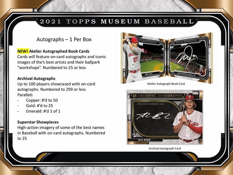 MLB 2021 TOPPS MUSEUM COLLECTION BASEBALL BOX