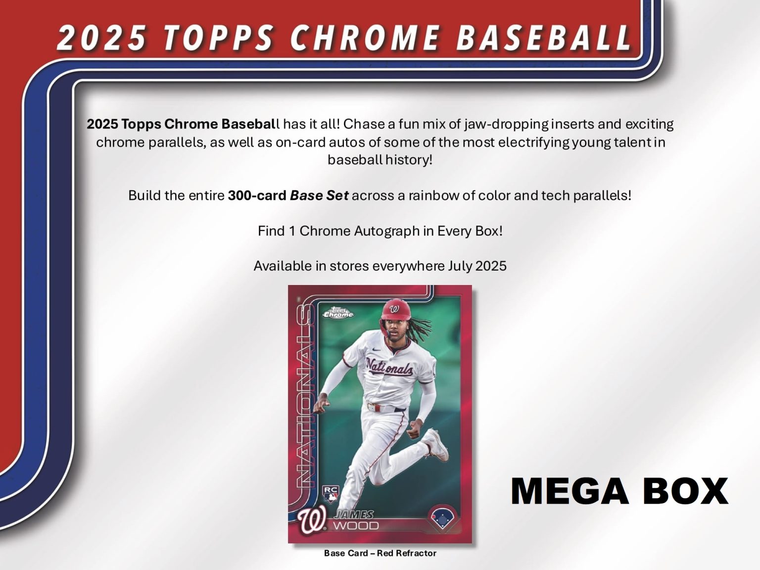 MLB 2025 TOPPS CHROME MEGA BOX（送料無料）