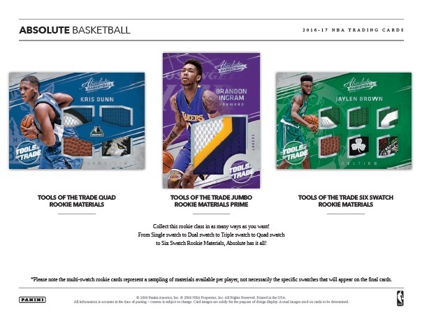 NBA 2016/2017 PANINI ABSOLUTE BASKETBALL BOX （送料無料）