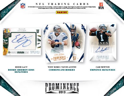 뢣NFL 2013 PANINI PROMINENCE FOOTBALL