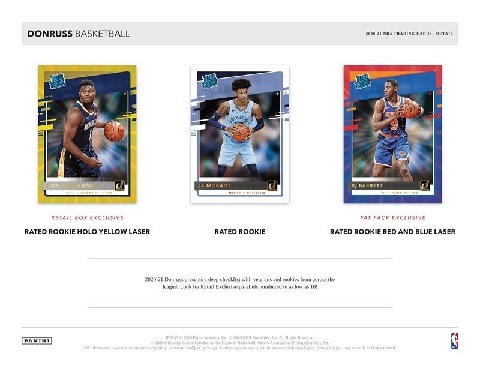 NBA 2020/21 PANINI DONRUSS BASKETBALL FATPACK BOX