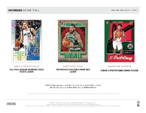 NBA 2020/21 PANINI DONRUSS BASKETBALL FATPACK BOX