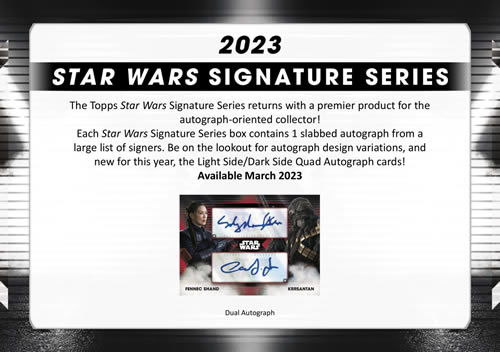 2023 TOPPS STAR WARS SIGNATURE SERIES HOBBY（送料無料）