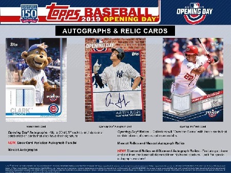 MLB 2019 TOPPS OPENING DAY BASEBALL BOX