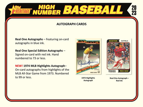 MLB 2023 TOPPS HERITAGE HIGH NUMBER HOBBY BOX