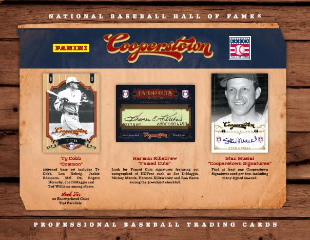 2012 PANINI COOPERSTOWN BASEBALL HOBBY BOX