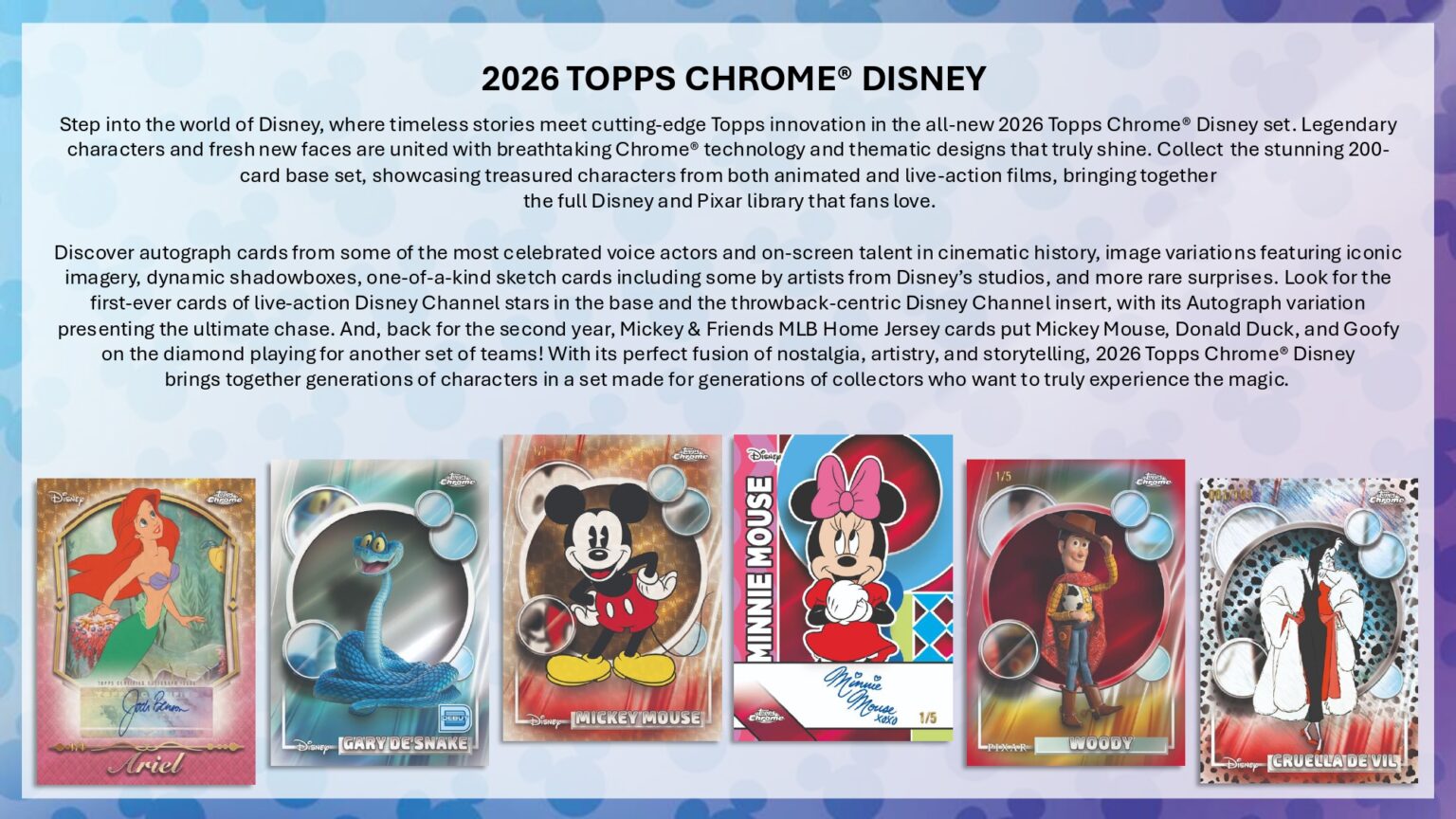2026 TOPPS CHROME DISNEY HOBBY BOX（送料無料）