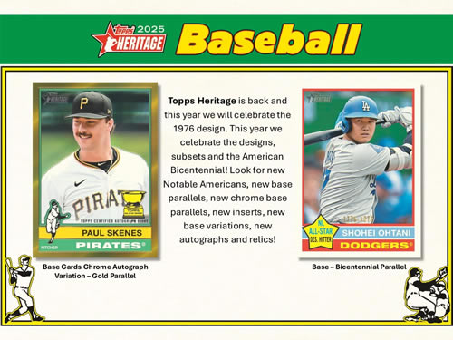 MLB 2025 TOPPS HERITAGE HOBBY BOX（送料無料）