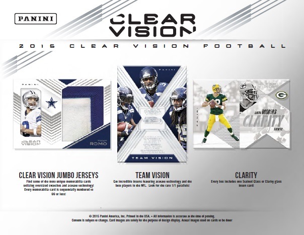 NFL 2015 PANINI CLEAR VISION FOOTBALL（送料無料）