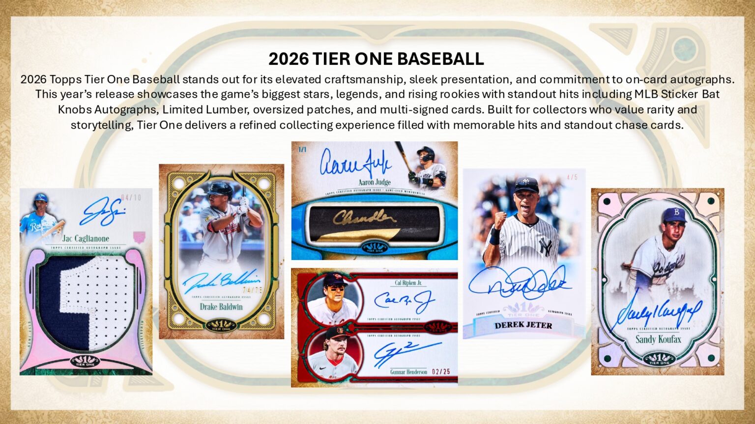 Topps Tier One 2026 MLB トレーディングカード MLB 2026 TOPPS TIER ONE HOBBY