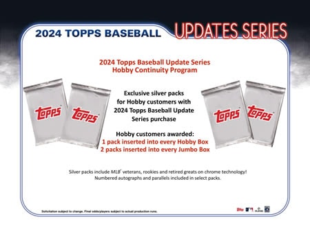 MLB 2024 TOPPS UPDATE SERIES JUMBO BOX