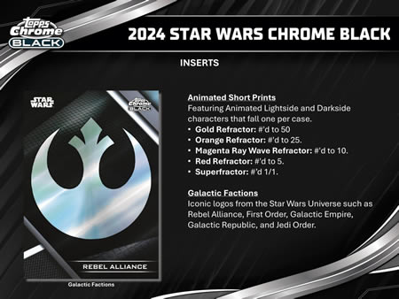 2024 TOPPS STAR WARS CHROME BLACK HOBBY