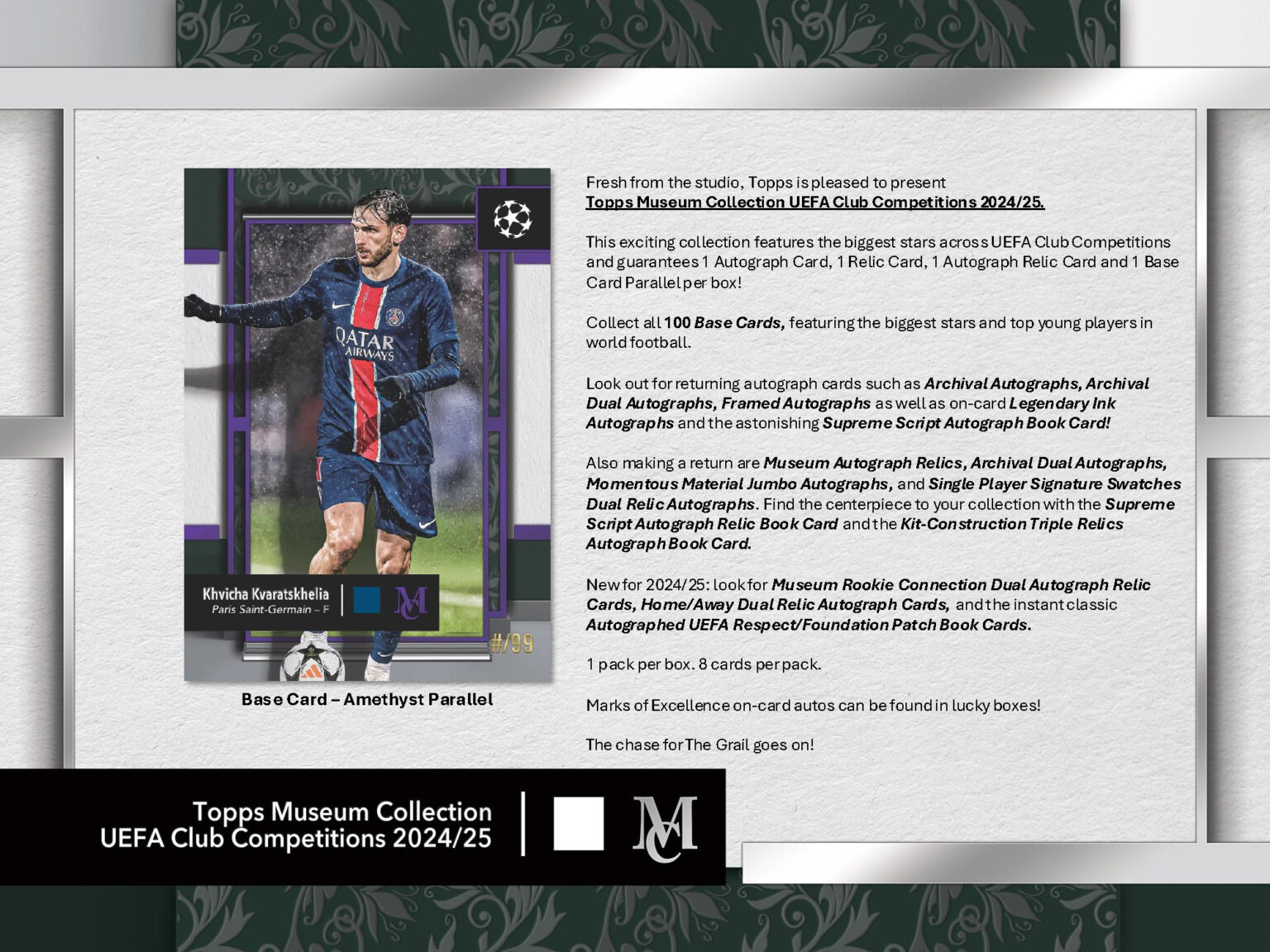 2024-25 TOPPS UCC MUSEUM COLLECTION SOCCER HOBBY
