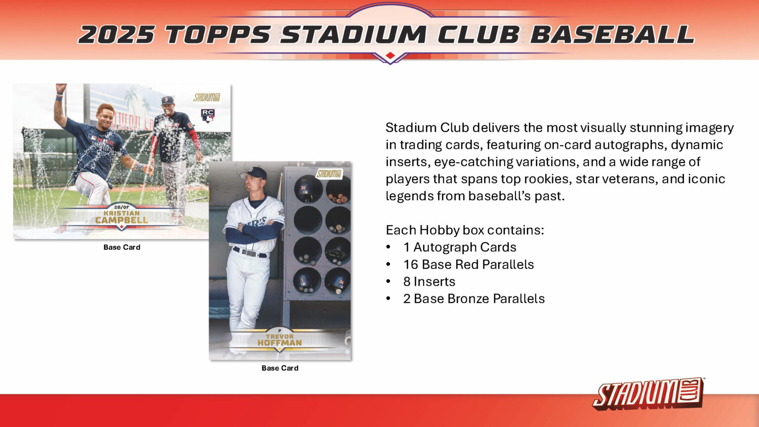 MLB 2025 TOPPS STADIUM CLUB HOBBY BOX（送料無料）