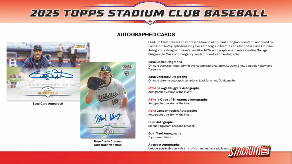 MLB 2025 TOPPS STADIUM CLUB HOBBY BOX（送料無料）