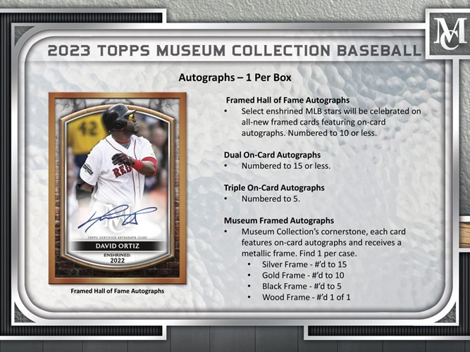 MLB 2023 TOPPS MUSEUM COLLECTION BOX̵