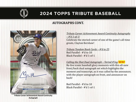 MLB 2024 TOPPS TRIBUTE HOBBY BOX