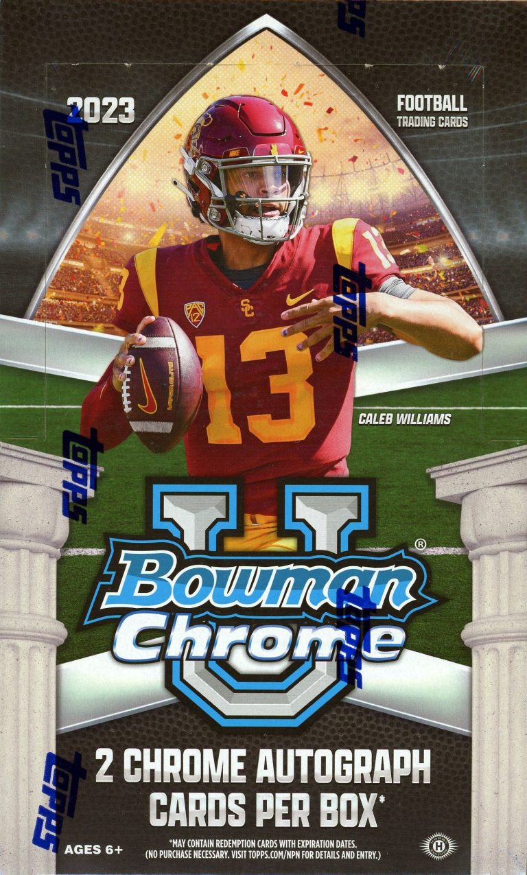 2023 TOPPS BOWMAN UNIVERSITY CHROME FOOTBALL HOBBY BOX