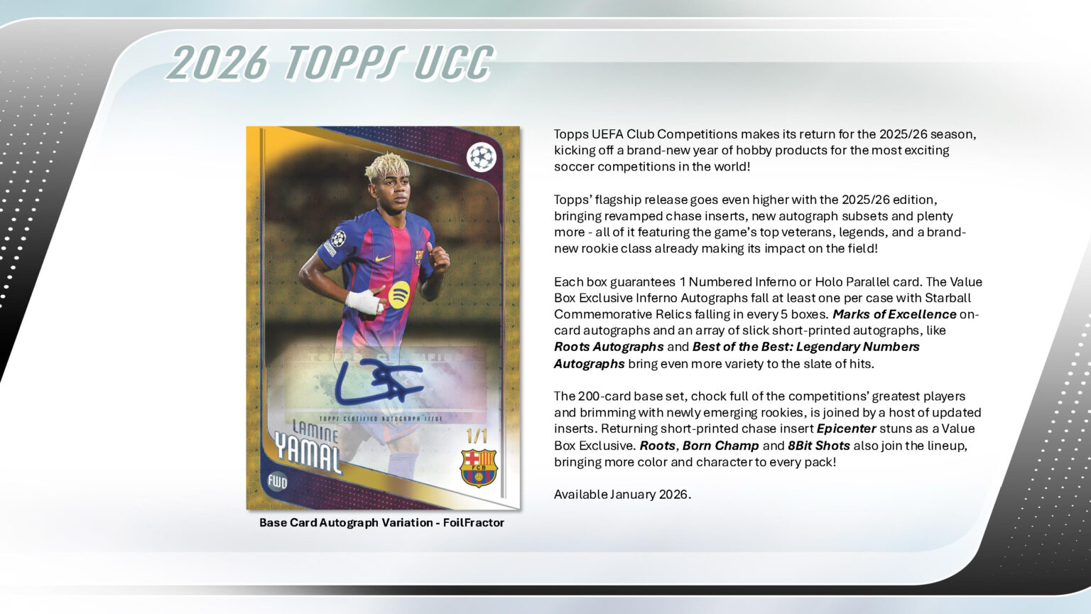 SOCCER 2025-26 TOPPS UCC CLUB COMPETITIONS VALUE BOX(送料無料) 1 SOCCER 2025-26 TOPPS UCC CLUB COMPETITIONS VALUE BOX(送料無料) 1