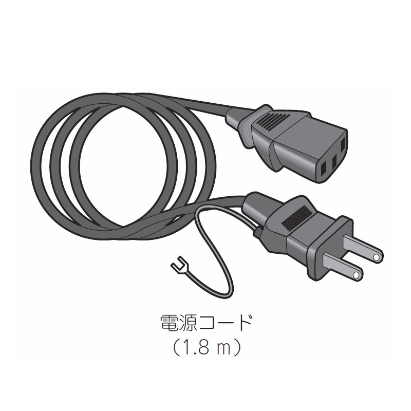 別売付属品 プリンストン液晶ディスプレイ用 汎用電源コード(電源ケーブル) ［プリンストン直営］