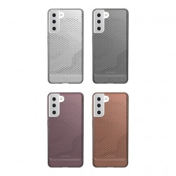 （在庫限り）U by UAG Galaxy S21用 LUCENTケース クリア＆ドット 全4色 耐衝撃 UAG-UGLXS21LUシリーズ ［プリンストン直営］