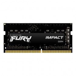 （在庫限り）キングストン FURY Impactシリーズ ブラック 16GB 2666MHz DDR4 CL16 SODIMM 260pin ゲーミングメモリ KF426S16IB/16 ［プリンストン直営］