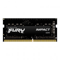 【メーカー取り寄せ】キングストン FURY Impactシリーズ ブラック 8GB 3200MHz DDR4 CL20 SODIMM 260pin ゲーミングメモリ KF432S20IB/8 ［プリンストン直営］