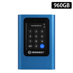 【メーカー取り寄せ】キングストン 外付けSSD 960GB IronKey Vault Privacy 80シリーズ 高セキュリティー FIPS 197 認定済み IKVP80ES/960G ［プリンストン直営］