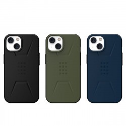 （在庫限り）UAG iPhone 14 用 MagSafe対応ケース CIVILIAN ソリッドデザイン 全3色 耐衝撃 UAG-IPH22MA-CMSシリーズ 6.1インチ ストラップホール搭載 ［プリンストン直営］