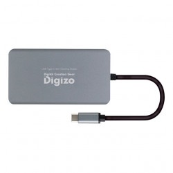 Digizo 9in1 PD対応USB Type-Cドッキングステーション シルバー PD100W対応 UB-CDOC9 ［プリンストン直営］