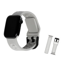 （在庫限り）UAG Apple Watch用バンド 41/40/38mm CIVILIAN シリコーンゴムバンド パウダー UAG-AWSC22-PD ［プリンストン直営］