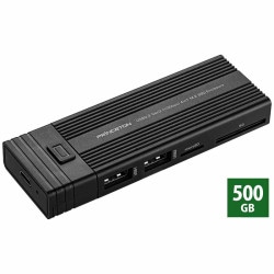 ポータブルSSD 500GB USB3.2 Gen2対応 4in1 カードリーダー機能付 PRD-PS500U ［プリンストン直営］