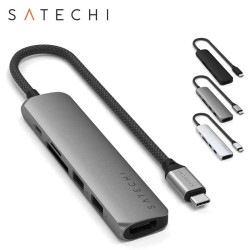 Satechi 6-in-1 USB-C Slim Multiport Adapter スリムマルチポートアダプター 全3色 PST-P6Sシリーズ ［プリンストン直営］