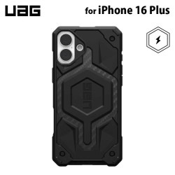 UAG iPhone 16 Plus 用 MagSafe対応ケース MONARCH PRO プレミアム カーボン 耐衝撃 UAG-IPH24LB-PMS-CF 6.7インチ ［プリンストン直営］