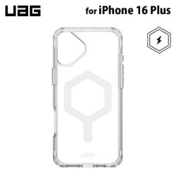 UAG iPhone 16 Plus 用 MagSafe対応ケース PLYO シンプル アイス（クリアカラー） 耐衝撃 UAG-IPH24LB-YMS-I/W 6.7インチ ［プリンストン直営］