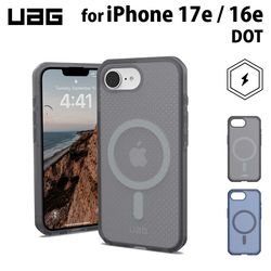 UAG iPhone 17e / 16e用 マグネット対応ケース DOT 全2色 耐衝撃 ドットパターン UAG-IPH25SE-DMSシリーズ ［プリンストン直営］